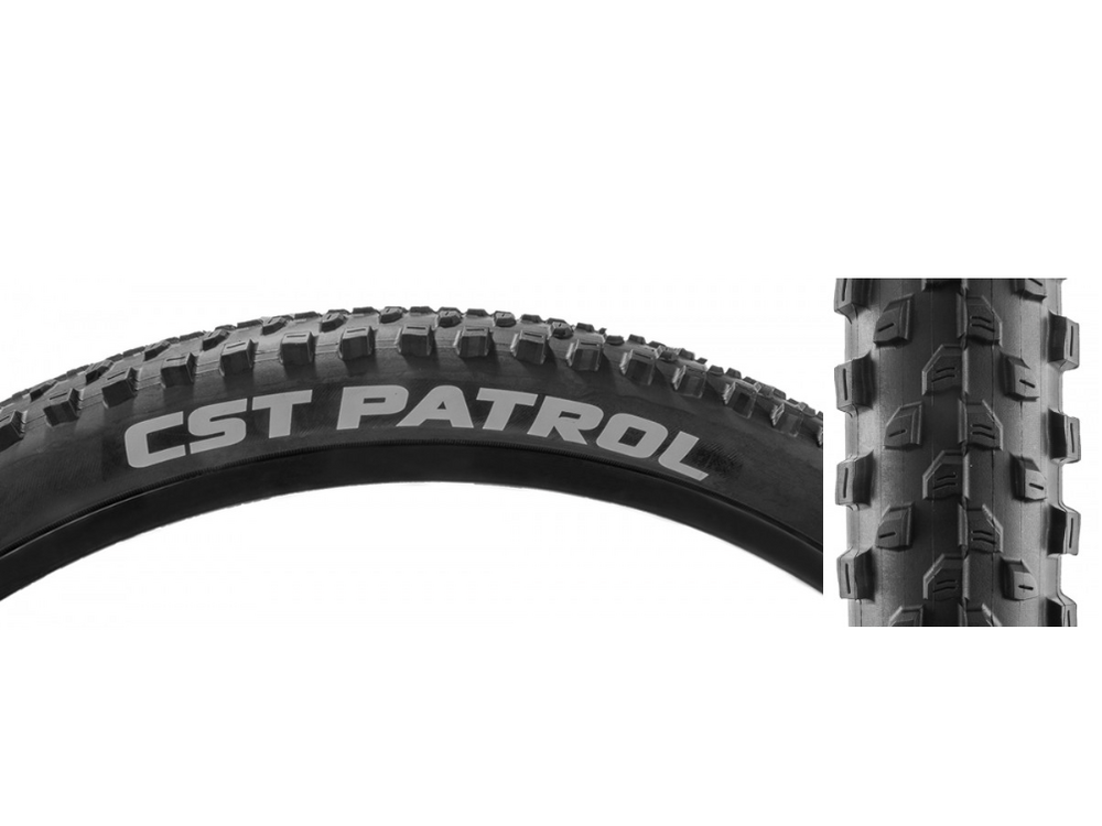 CST CST Patrol Tire - 26 x 2.1, Clincher, Wire, Black, 27tpi