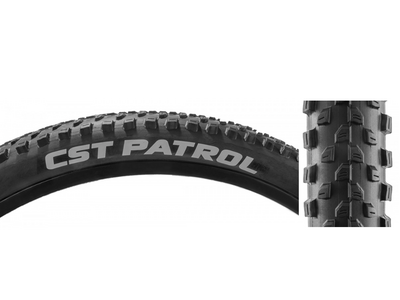 CST CST Patrol Tire - 26 x 2.1, Clincher, Wire, Black, 27tpi