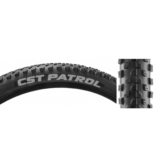 CST CST Patrol Tire - 26 x 2.1, Clincher, Wire, Black, 27tpi