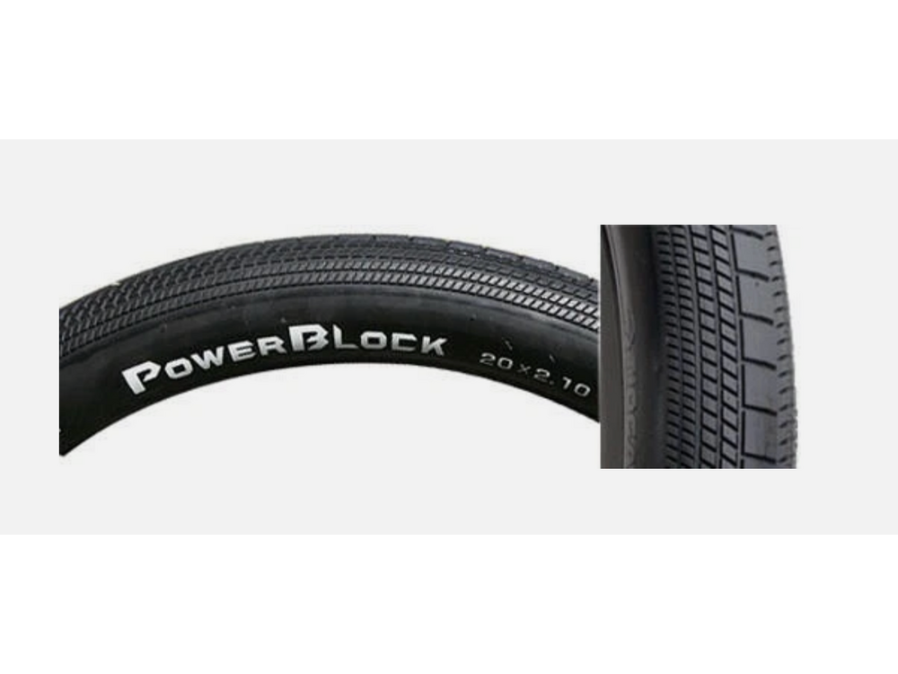 Tioga Tioga PowerBlock Tire - 24 x 1.75 Clincher Wire Black 60tpi