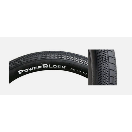Tioga Tioga PowerBlock Tire - 24 x 1.75 Clincher Wire Black 60tpi