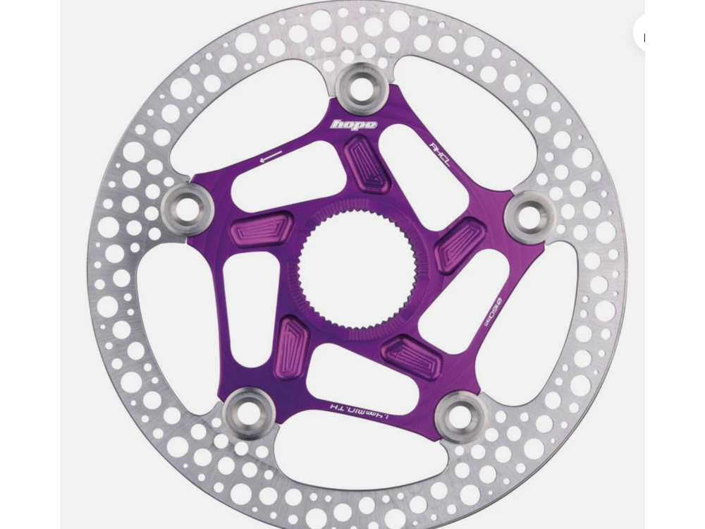 Hope Hope Road Center Lock Floating Rotor, 160mm, Purple