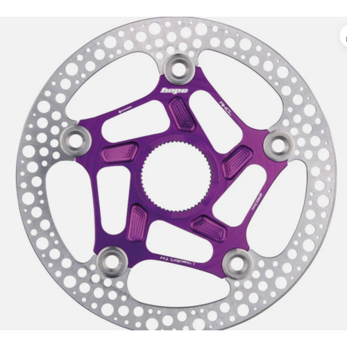 Hope Hope Road Center Lock Floating Rotor, 160mm, Purple
