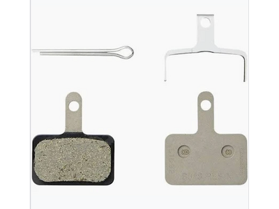 Shimano RESIN PAD W/O FIN (B05S-RX), PAD SPRING, W/3 TYPES OF SPLIT PIN, single