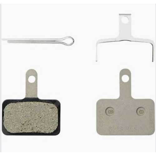Shimano RESIN PAD W/O FIN (B05S-RX), PAD SPRING, W/3 TYPES OF SPLIT PIN, single