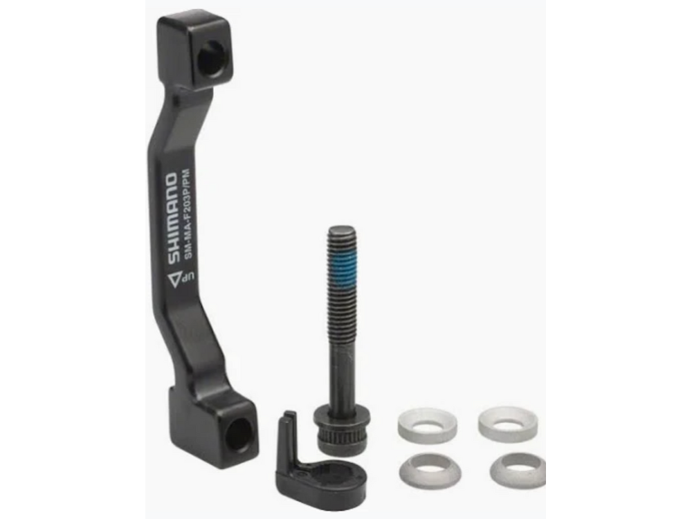 Shimano Shimano F203P/P Disc Brake Adaptor for 203mm Rotor, 74mm Caliper, 74mm Frame or Fork