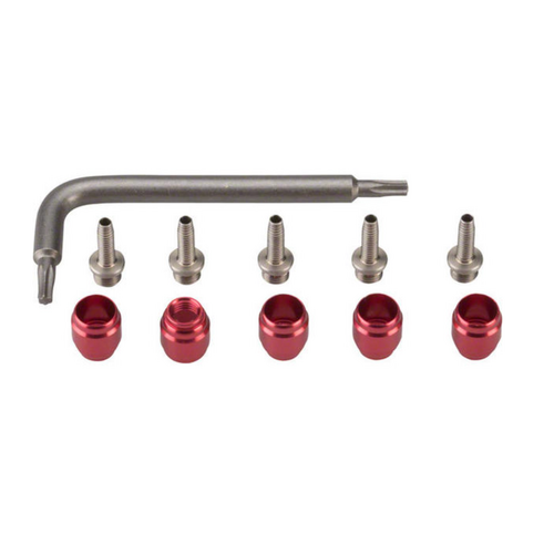 Sram SRAM Stealthamajig Hydraulic Disc Brake Hose Fitting Kit: Includes 5 Threaded Hose Barbs, 5 Compression Fittings, 1 T8 Torx Wrench