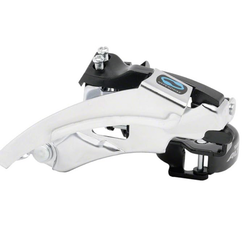 Shimano FRONT DERAILLEUR, FD-M310, TOP-SWING, DUAL-PULL, BAND-TYPE 34.9MM (W/31.8 & 28.6MM ADAPTER) FOR 42/48T, CS-ANGLE: 63-66, CL: 47.5/50MM