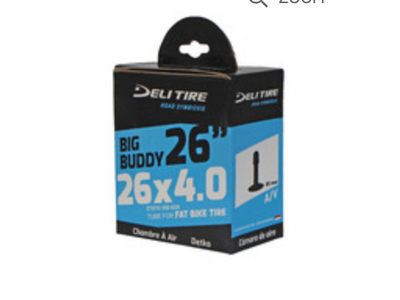 Delium Tire Delium Tire Standard Butyl Tube, 26x4.0", SV 35mm, Each