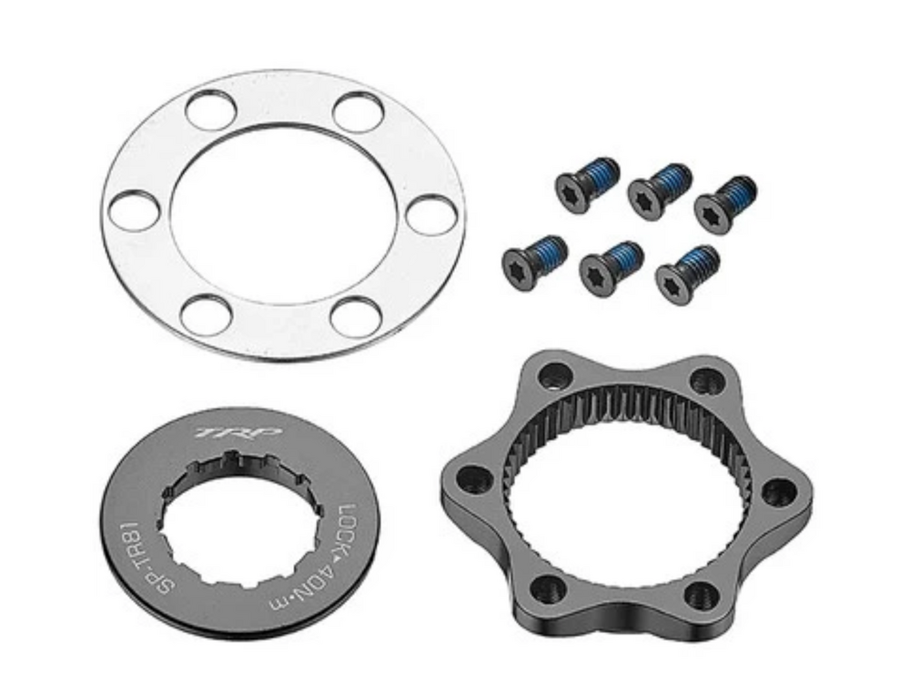 TRP TRP,CENTERLOCK ADAPTER,TRP CENTERLOCK/6-BOLT ADPTR,ALLOY, FOR 12mm AXLE