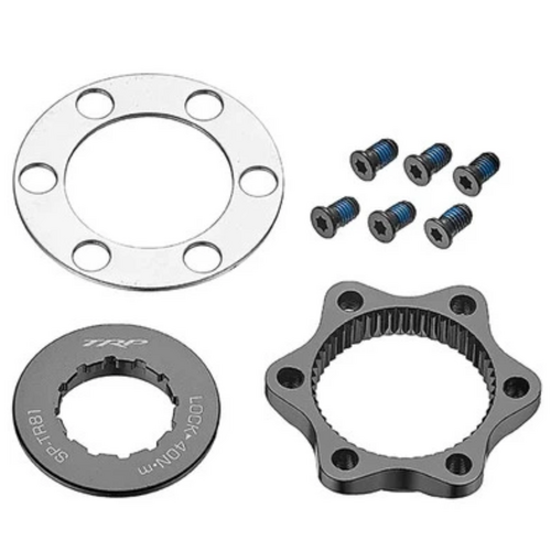 TRP TRP,CENTERLOCK ADAPTER,TRP CENTERLOCK/6-BOLT ADPTR,ALLOY, FOR 12mm AXLE