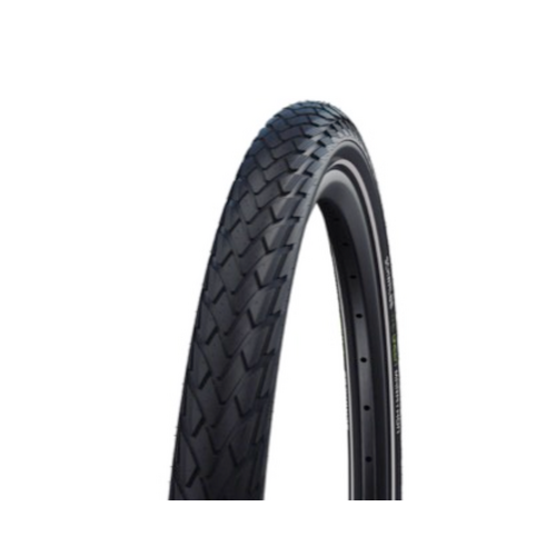 Schwalbe Schwalbe Green Marathon Tire - 700 x 35-37, Clincher, Wire, Black/Reflective, Performance Line, GreenGuard, TwinSkin, Addix