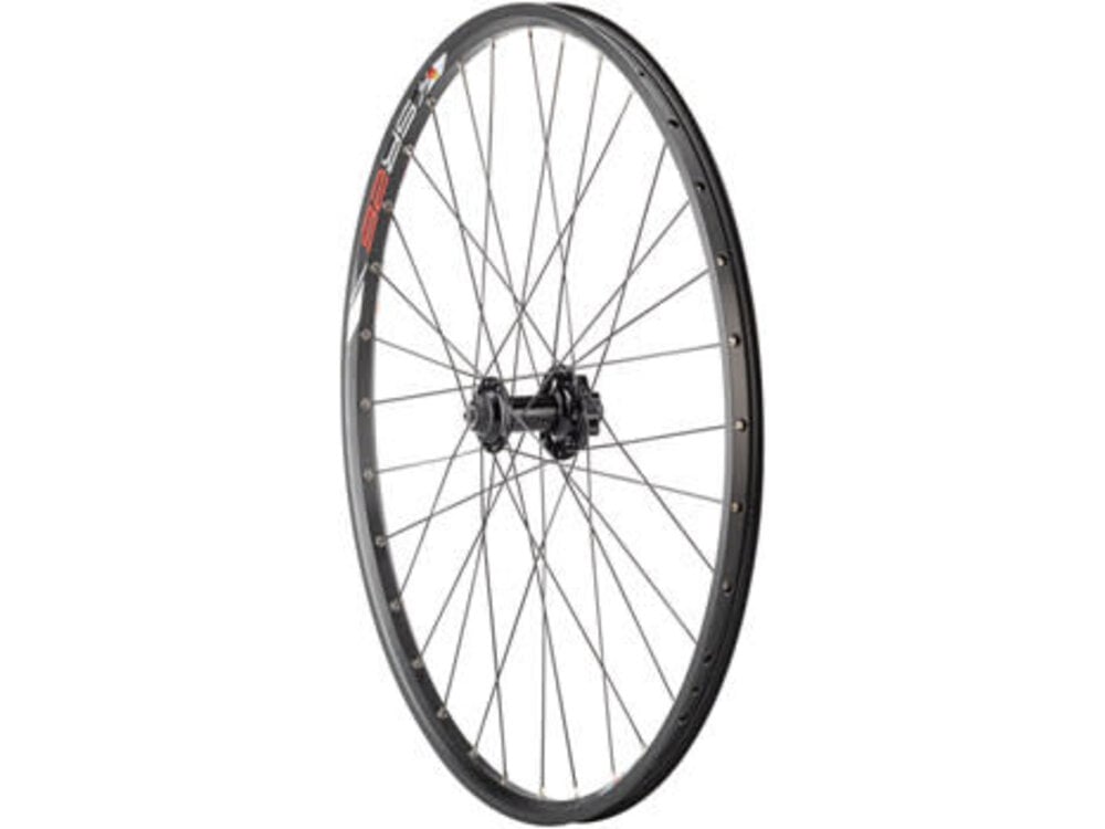 Quality Wheels Quality Wheels Value Double Wall Series Disc Front Wheel - 26", QR x 100mm, 6-Bolt, Black, Clincher, 32H