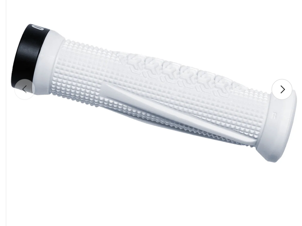 OneUp Components OneUp Components Jackson Goldstone Lock-On Grips, White