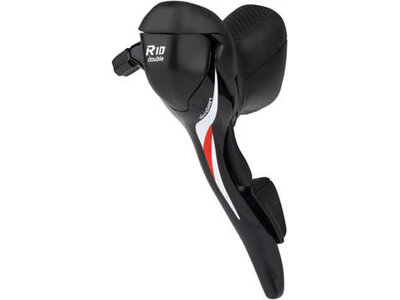 microSHIFT microSHIFT R10 Left Drop Bar Shift Lever - Double, Shimano Compatible, Black