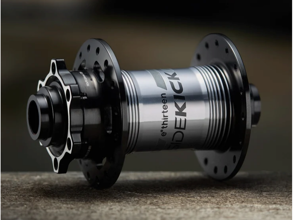 e*thirteen E*thirteen Sidekick FR Hub, 32h, 15/20x110 Boost, Blk/Silv NLS