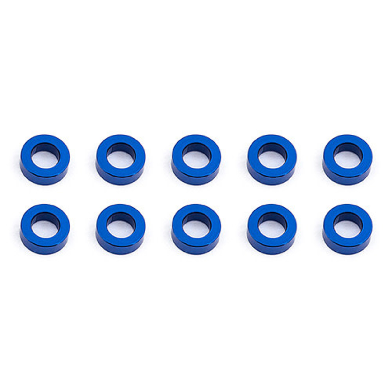 Team Associated Team Associated 5.5x2.0mm Aluminum Ball Stud Washer (Blue) (10)