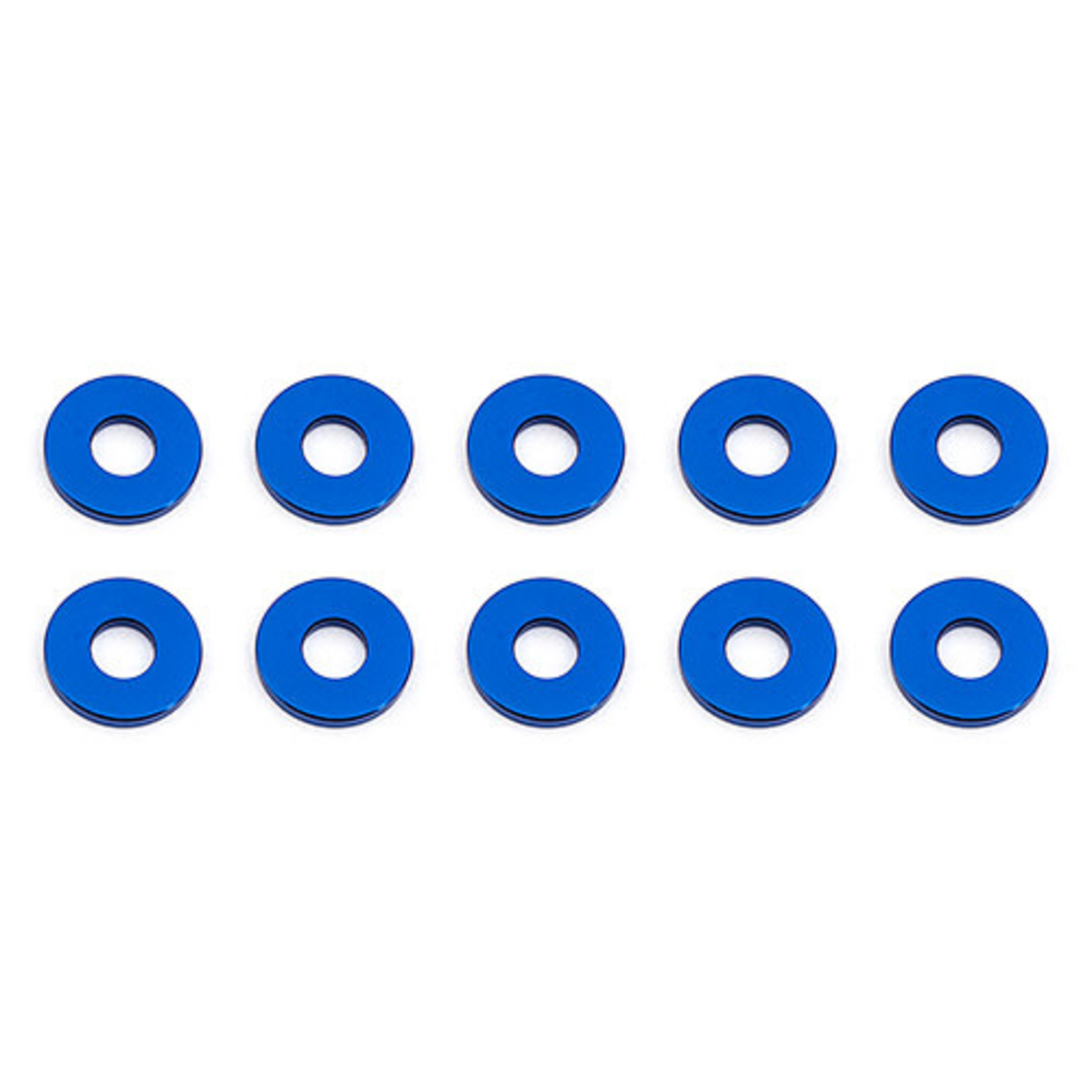 Team Associated ASC31385 Associated 7.8x1.0mm Aluminum Bulkhead Ball Stud Washer (Blue) (10)