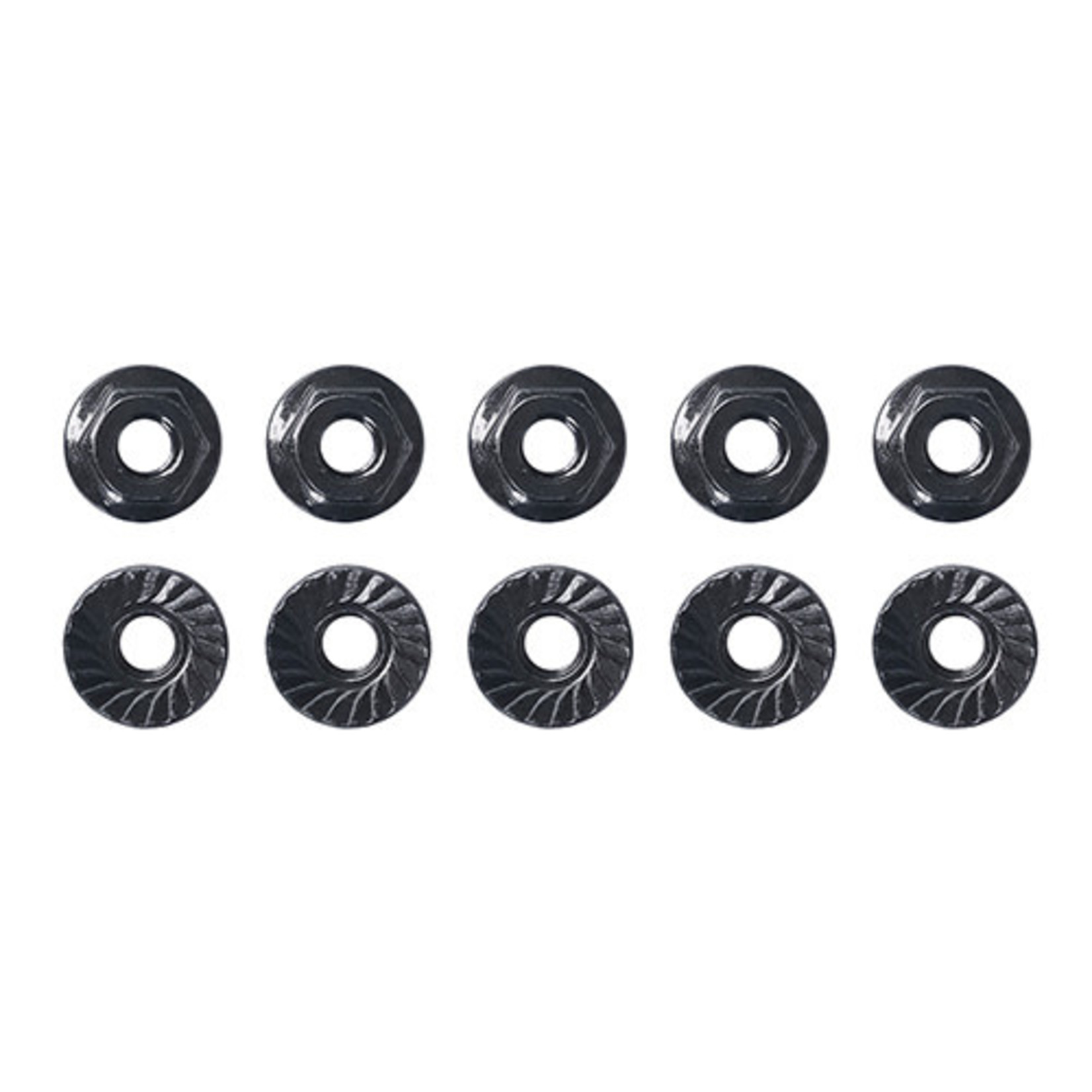 Team Associated ASC91150 Associated M4 Low Profile Serrated Steel Wheel Nuts (10)