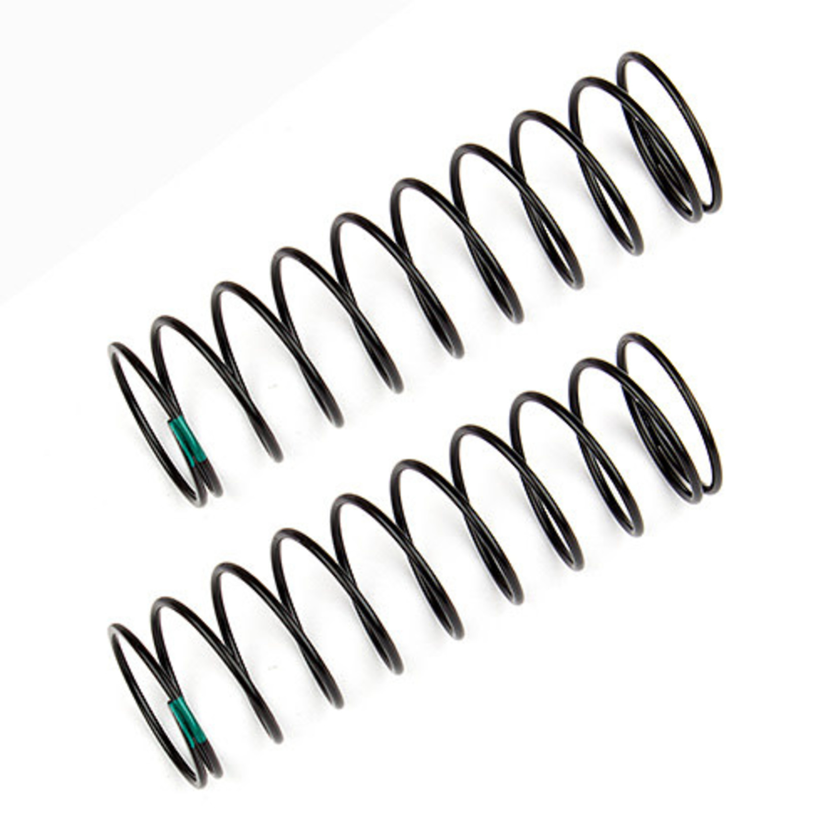Team Associated ASC91837 Associated 12mm Rear Shock Spring (2) (Green/1.80lbs) (61mm Long)