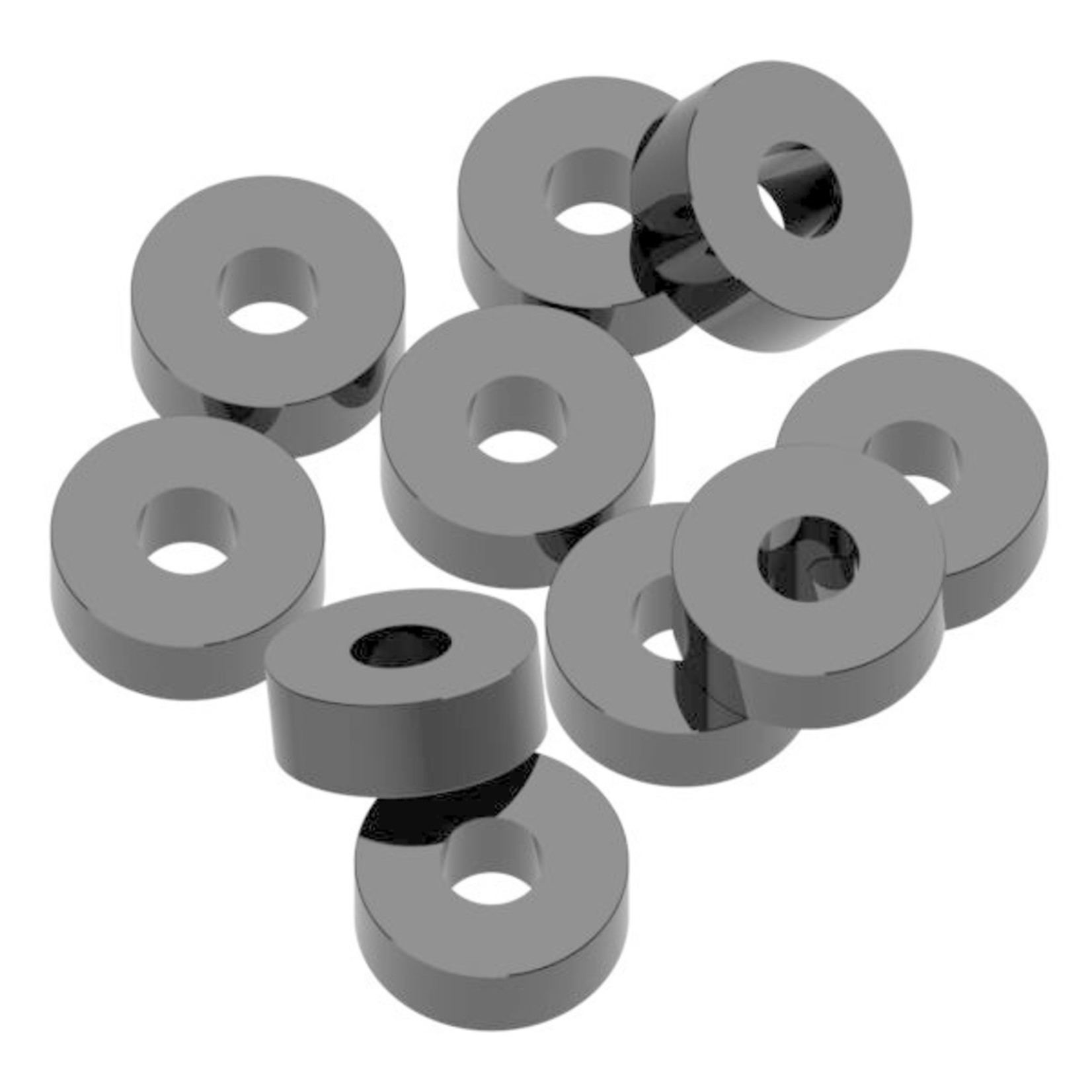 1UP 1UP80405 1Up Racing 3x8x3mm Precision Aluminum Shims - Black - 10pcs