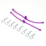 DuBro DUB2250 DuBro Body Klip Retainers w/Body Clips (Purple)