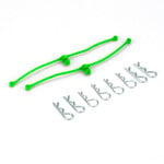 DuBro DUB2253 DuBro Body "Klip" Clip Retainers (Lime Green)