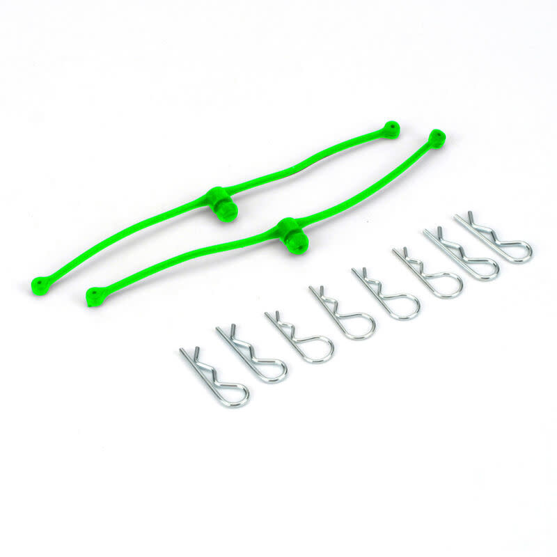 DuBro Body Klip #2253 Fermi Carrozzeria Per RC &ndash; Verde Lime, Scala 1/8 E 1/10