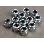 Traxxas TRA2745 Traxxas 3 mm Flanged Nylon Chrome Locking Nuts (12)