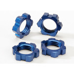 Traxxas TRA5353 Traxxas 17 mm Blue Aluminum Splined Wheel Nuts (4)