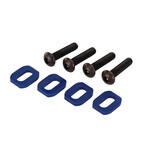 Traxxas TRA7759 Traxxas Blue Aluminum Motor Mount Washers (4)