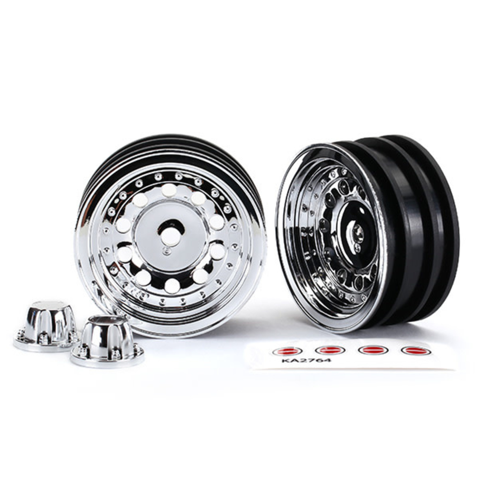 Traxxas **TRA8175 Traxxas TRX-4 1.9" Chrome Wheels with Center Caps