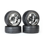 Traxxas TRA8375 Traxxas 4-Tec 1.9" Black Chrome Wheels & Response Tires (4)