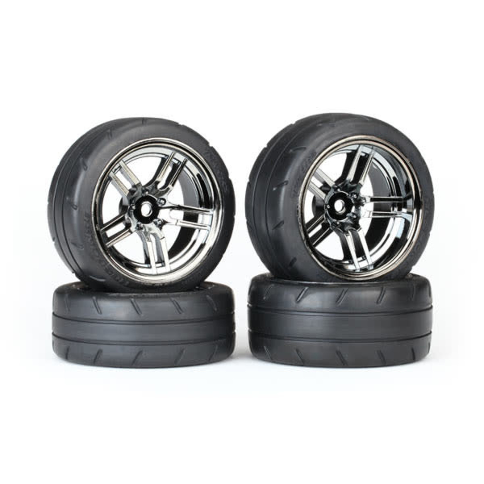 Traxxas TRA8375 Traxxas 4-Tec 1.9" Black Chrome Wheels & Response Tires (4)