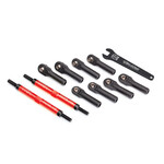 Traxxas TRA8638R Traxxas E-Revo 2.0 TUBES 144 mm Red Aluminum Toe Links (2)