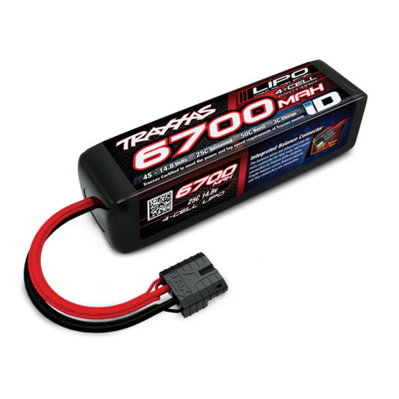 Traxxas TRA2890X Traxxas 6700 mAh 14.8 Volt 4-Cell LiPo Battery
