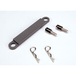 Traxxas TRA3727A Traxxas Bandit Rustler Black Battery Hold-Down Plate with Hardware