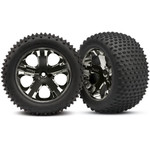 Traxxas TRA3770A Traxxas All-Star 2.8" Black Chrome Wheels & Alias Tires (2)