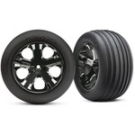Traxxas TRA3771A Traxxas All-Star 2.8" Black Chrome Wheels & Alias Tires (2)