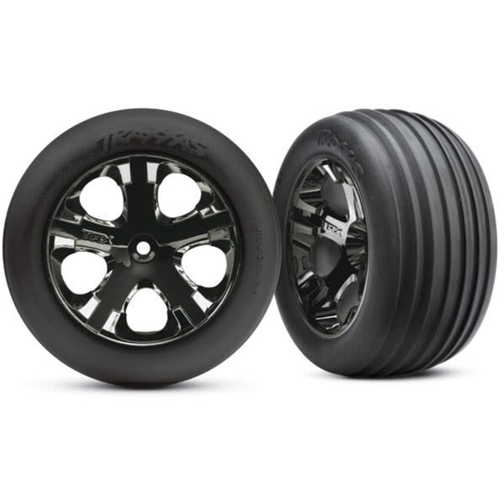 Traxxas TRA3771A Traxxas All-Star 2.8" Black Chrome Wheels & Alias Tires (2)