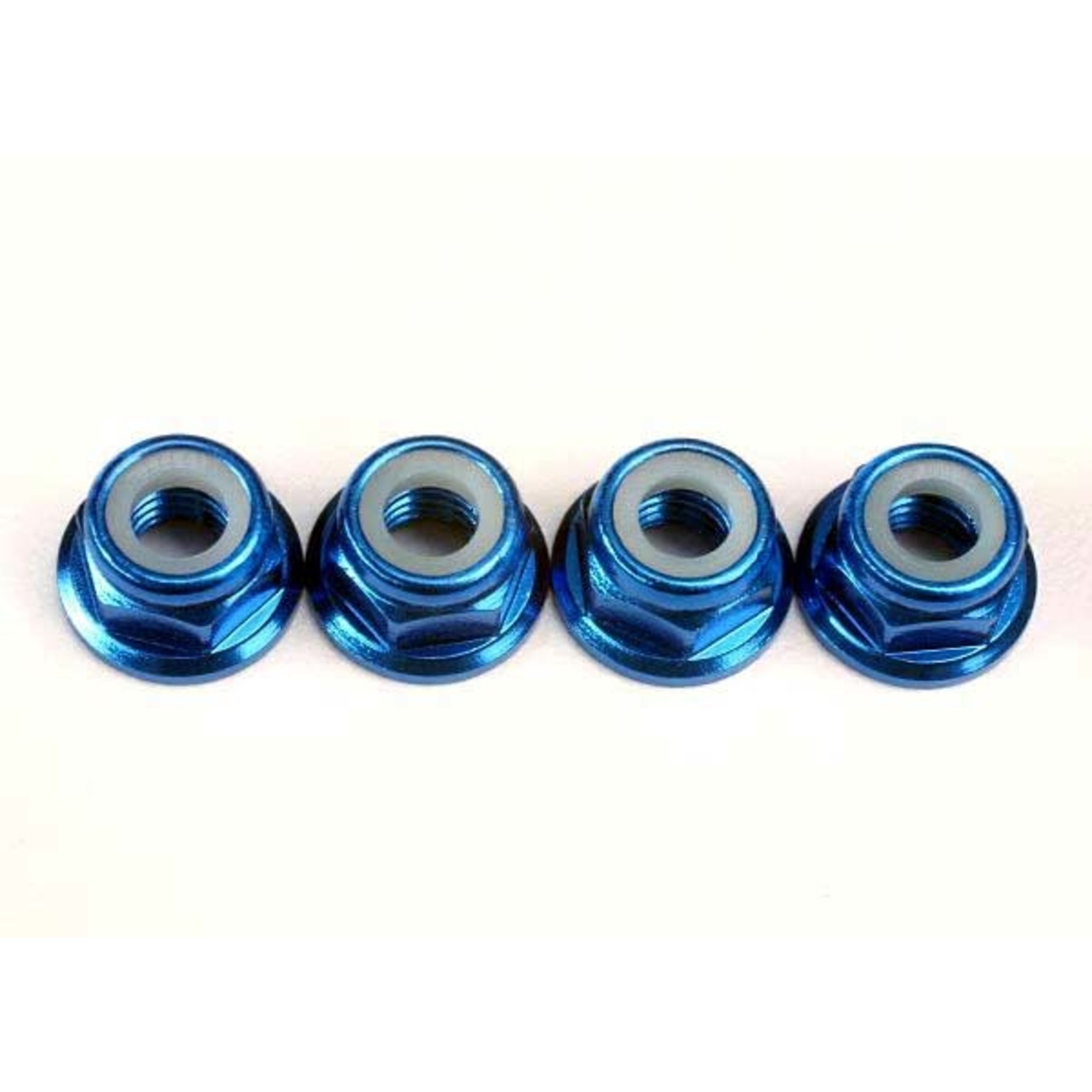 Traxxas TRA4147X Traxxas Nuts 5mm Flanged Lock Blue