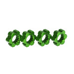 Traxxas TRA7756G Traxxas 24 mm Green Aluminum Splined Hex Wheel Hubs (4)