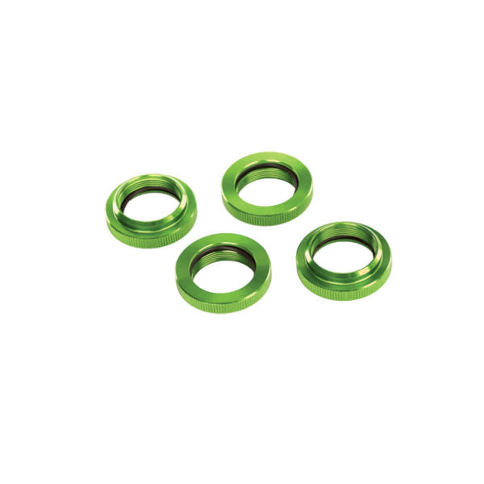 Traxxas TRA7767G Traxxas Green Aluminum GTX Shock Spring Retainers (4)