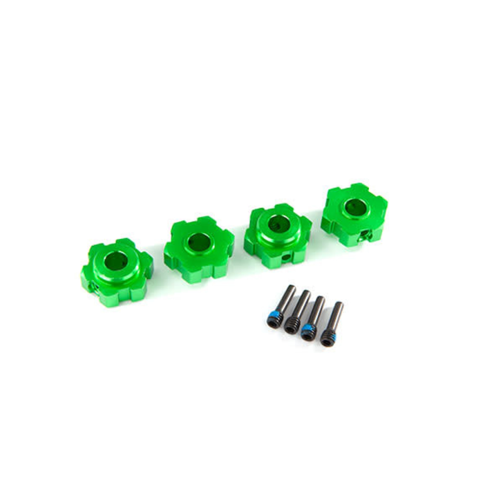 Traxxas TRA8956G Traxxas Maxx 17 mm Green Aluminum Hex Wheel Hubs (2)