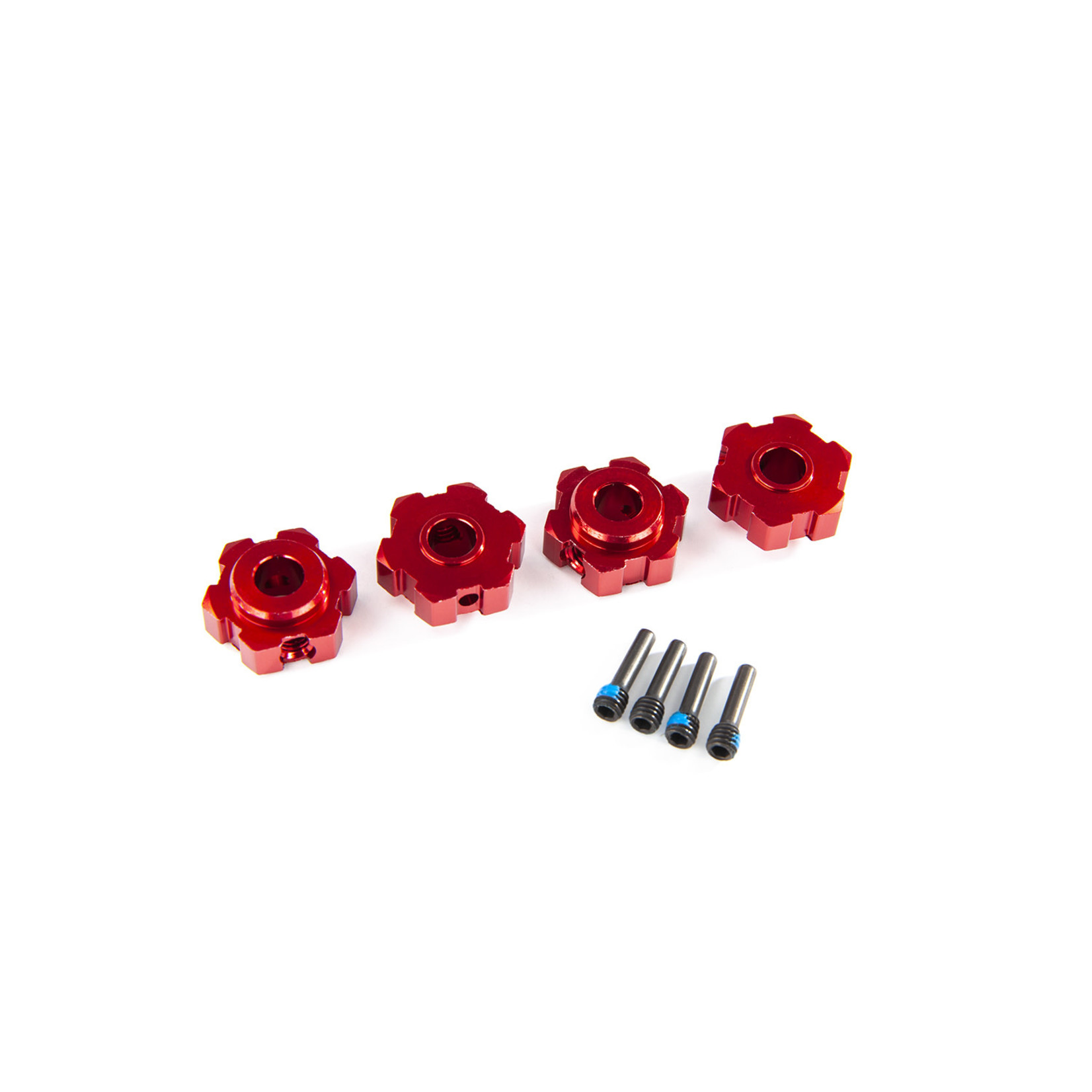 Traxxas TRA8956R Traxxas Maxx 17 mm Red Aluminum Hex Wheel Hubs (2)