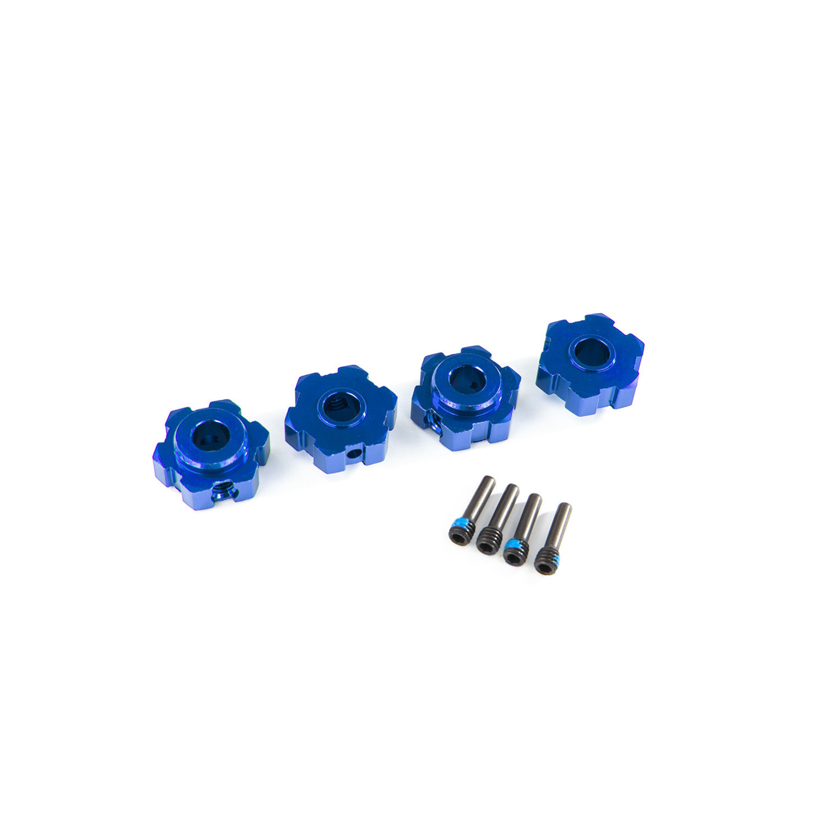 Traxxas TRA8956X Traxxas Maxx 17 mm Blue Aluminum Hex Wheel Hubs (2)