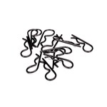 Traxxas TRA3934A Traxxas Black Heavy-Duty Body Clips (12)