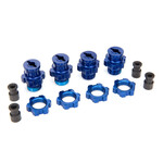 Traxxas TRA5853X Traxxas Blue Aluminum 17 mm Splined Wheel Hub Adapters (4)