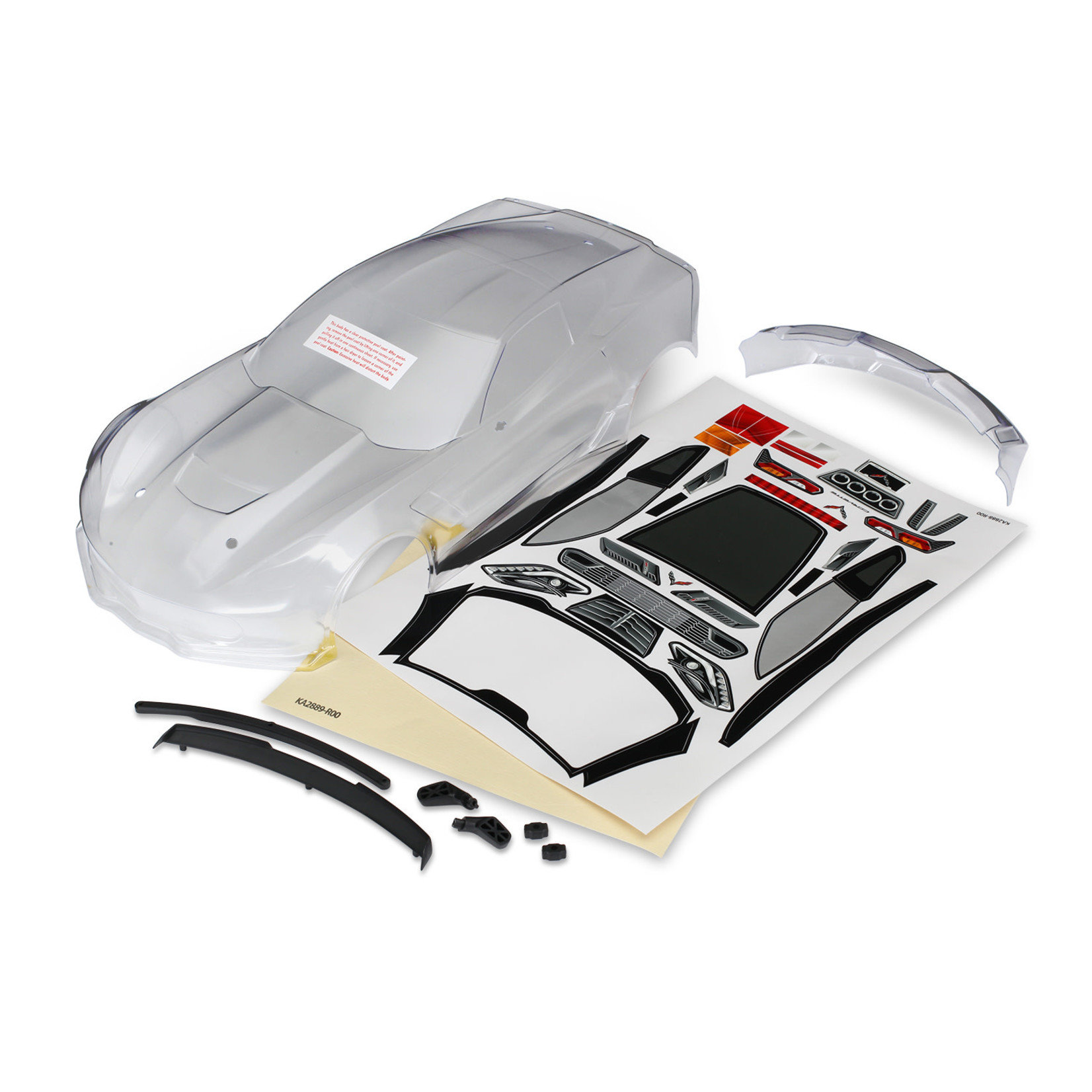 Traxxas TRA8386 Traxxas 4-Tec 2.0 Chevrolet Corvette Z06 Clear Body
