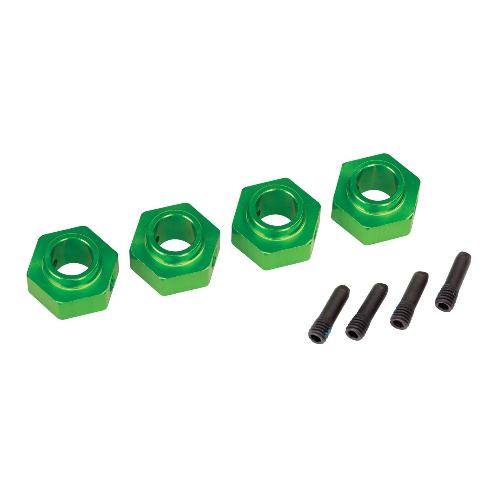 Traxxas TRA8269G Traxxas TRX-4 Green Aluminum 12 mm Wheel Hubs (4) & Screw Pins